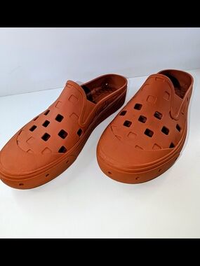 Vans Slip-On Mule TRK Burnt Ochre Brown Shoe Sandals Mens Size 12